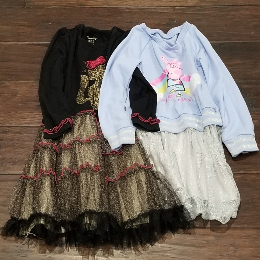 Peppa Pig and Leopard Print Dress Bundle